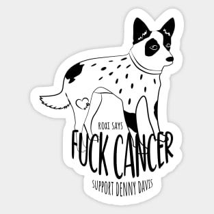 Roxi Says F Cancer Sticker